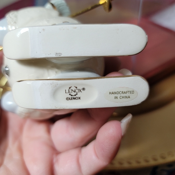 *VTG*.  NIB.  Lenox Porcelain Snowman skiing.  (508) - Picture 6 of 6